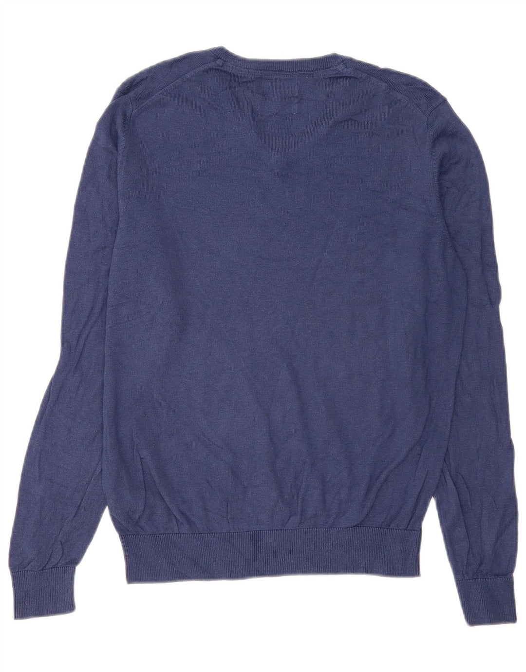 Marks & Spencer Herre V-hals sweater Medium marineblå bomuld