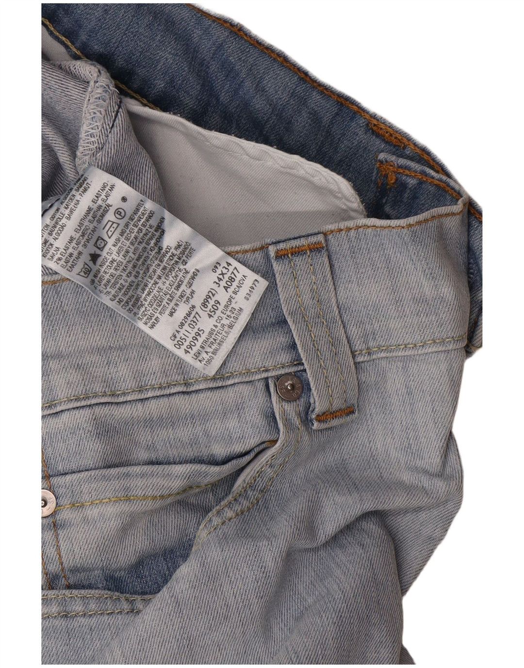 Blugi Levi's 511 Slim pentru femei W34 L34 Bumbac albastru