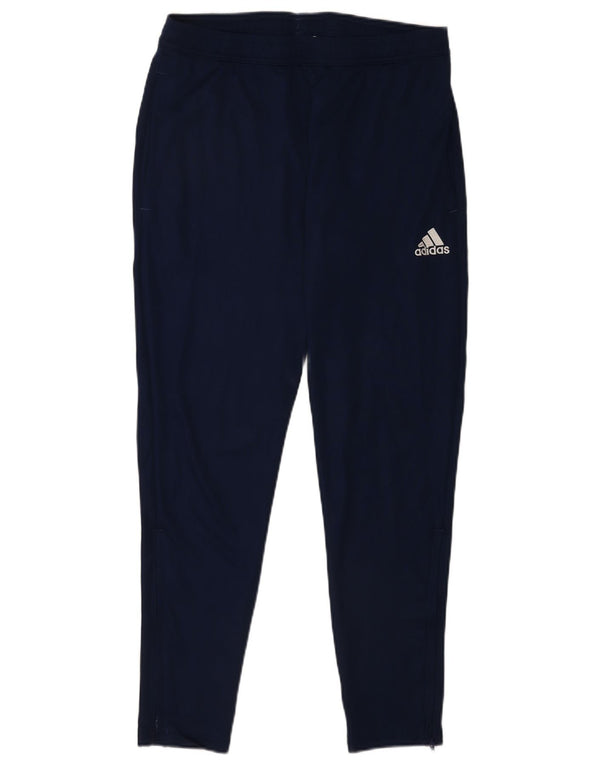 Adidas Mens Aeroready Tracksuit Trousers Large Navy Blue Polyester