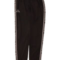 Pantaloni da tuta con grafica Kappa da uomo Joggers piccoli poliestere nero