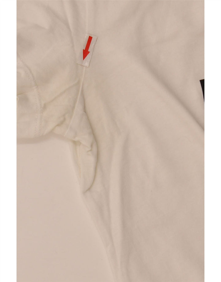 Puma Womens Graphic T-Shirt Top UK 10 Small White