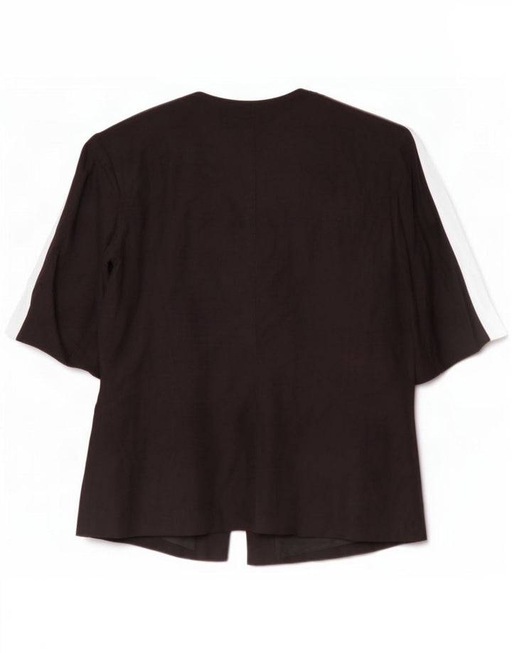 Giacca blazer a maniche corte da donna a 5 bottoni Basler UK 12 media nera