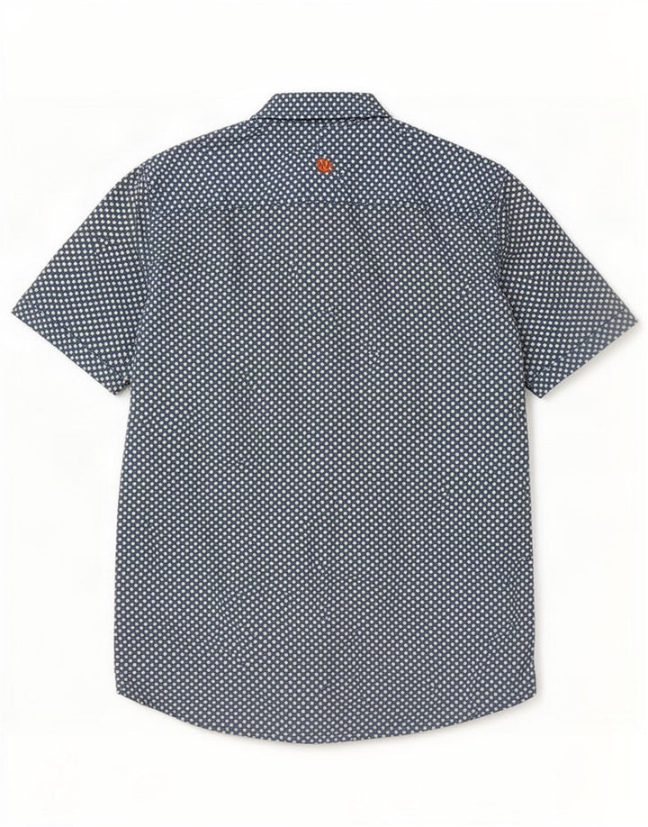 Chemise à manches courtes homme Fat Face coton à pois vert moyen