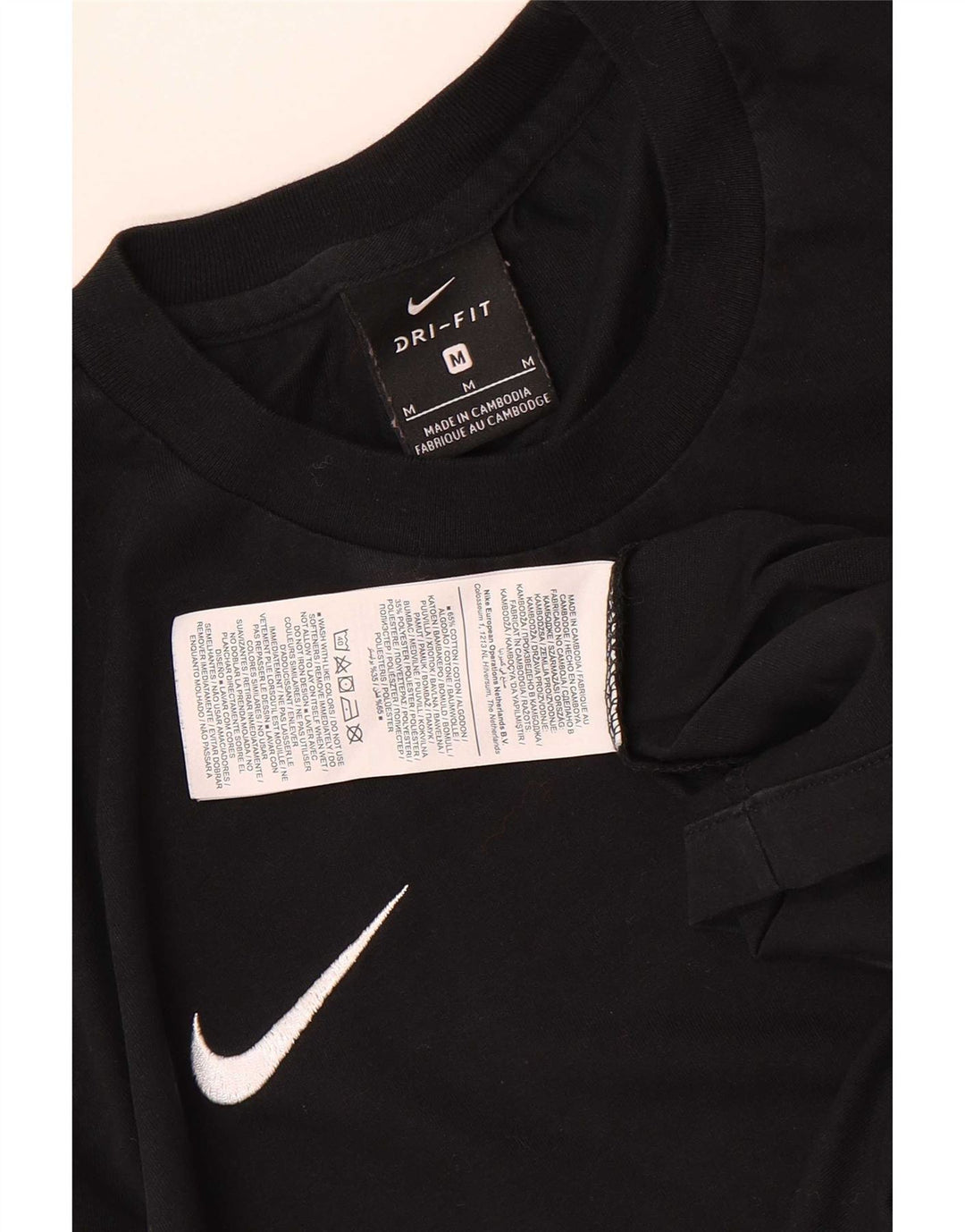 Tricou grafic Nike pentru bărbați Top mediu negru bumbac