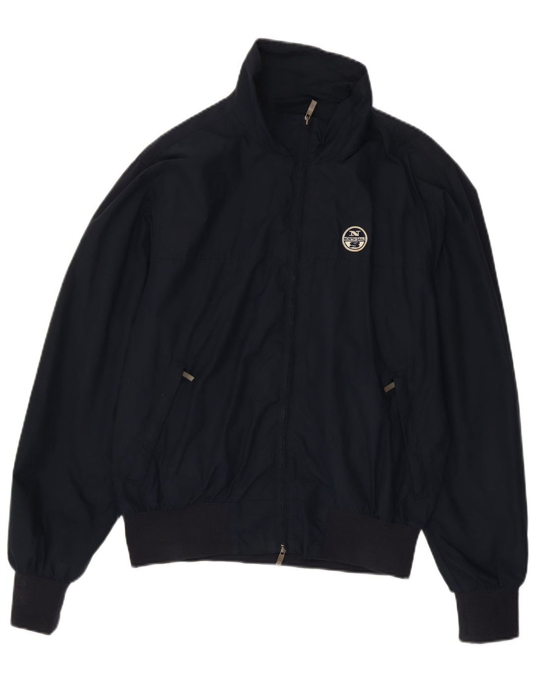 North Sails Mens Bomber Jacket UK 40 Large Navy Blue Polyamide