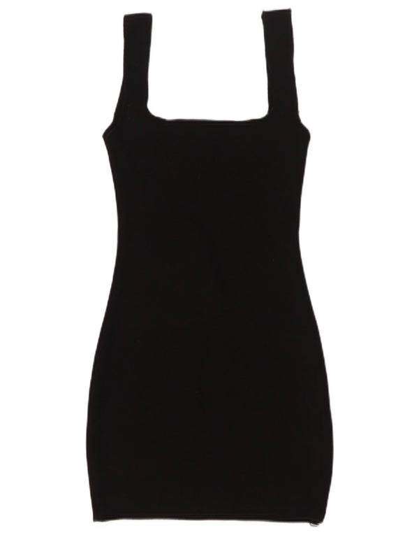Rochie bodycon fără mâneci pentru femei Zara UK 8, mică, neagră, viscoză