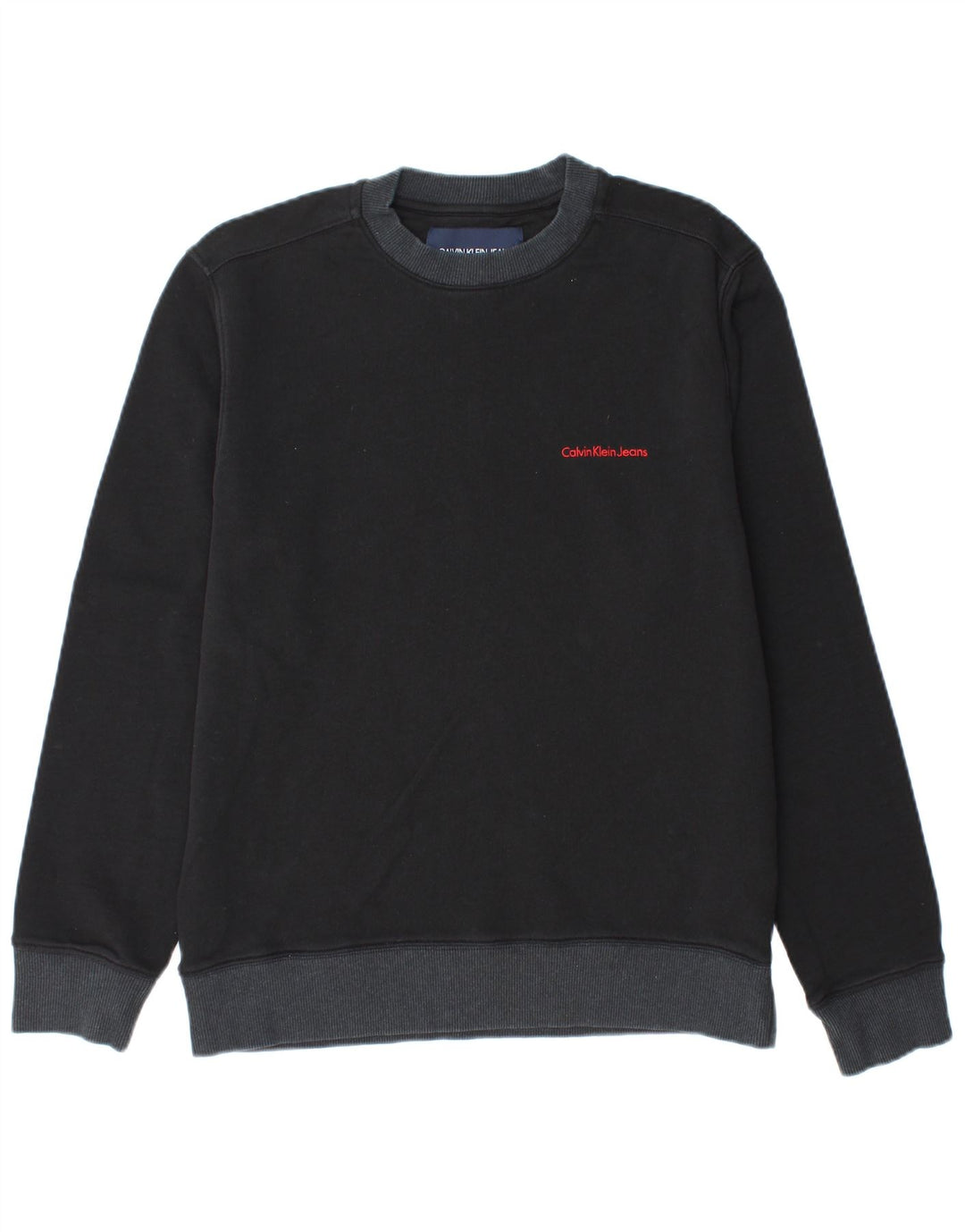 CALVIN KLEIN JEANS Sweatshirt til mænd Medium Sort Bomuld