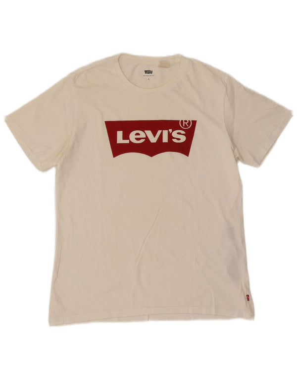 T-shirt grafica da uomo Levi's Top piccola in cotone bianco