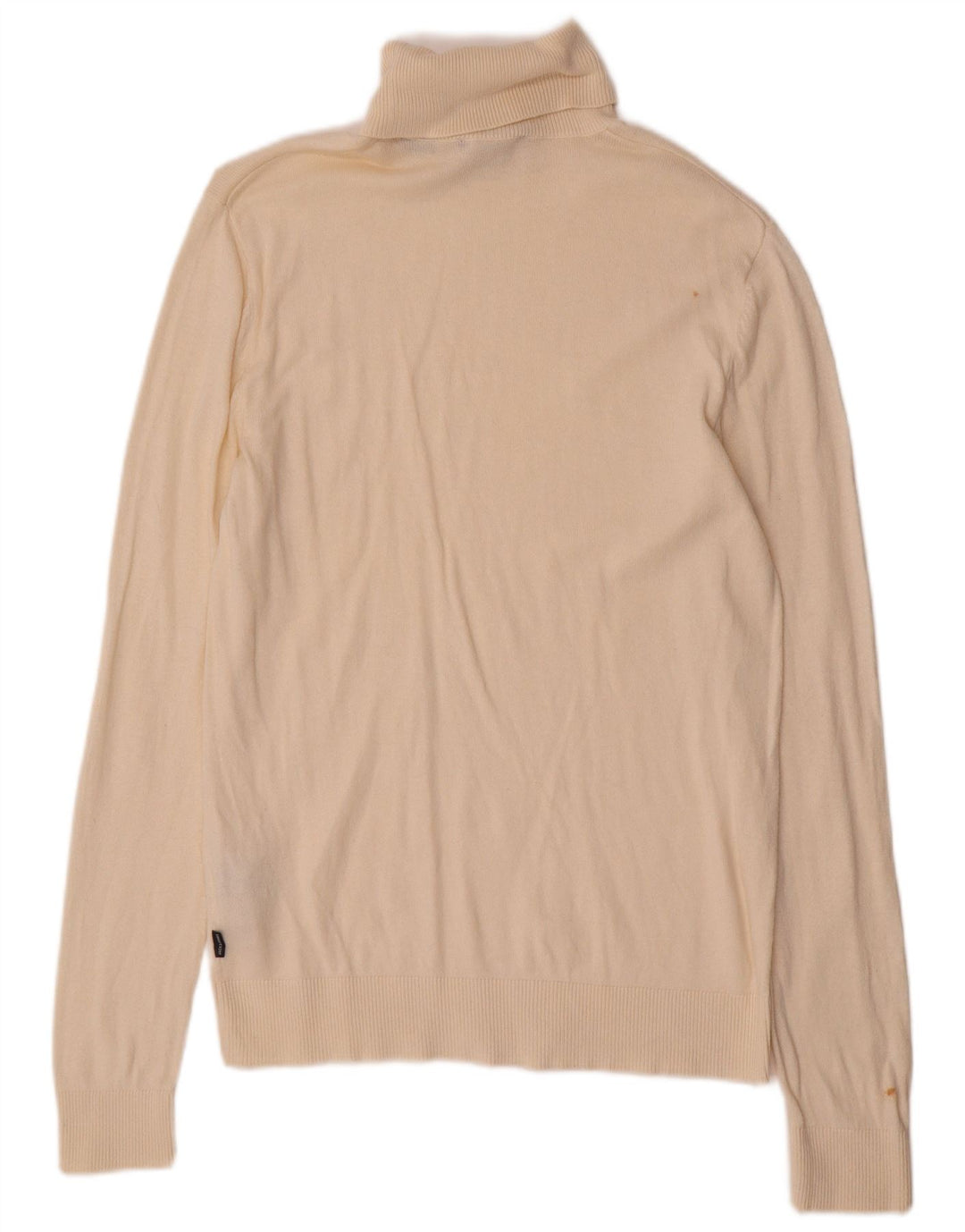 Maglione maglione collo alto da uomo Jack & Jones piccolo in cotone bianco sporco