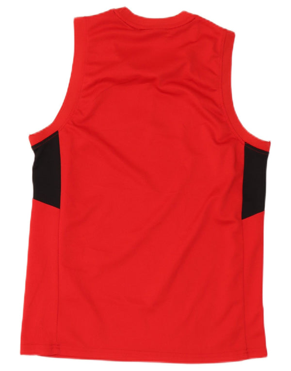 Canotta grafica da uomo Fila Small rossa in poliestere color block