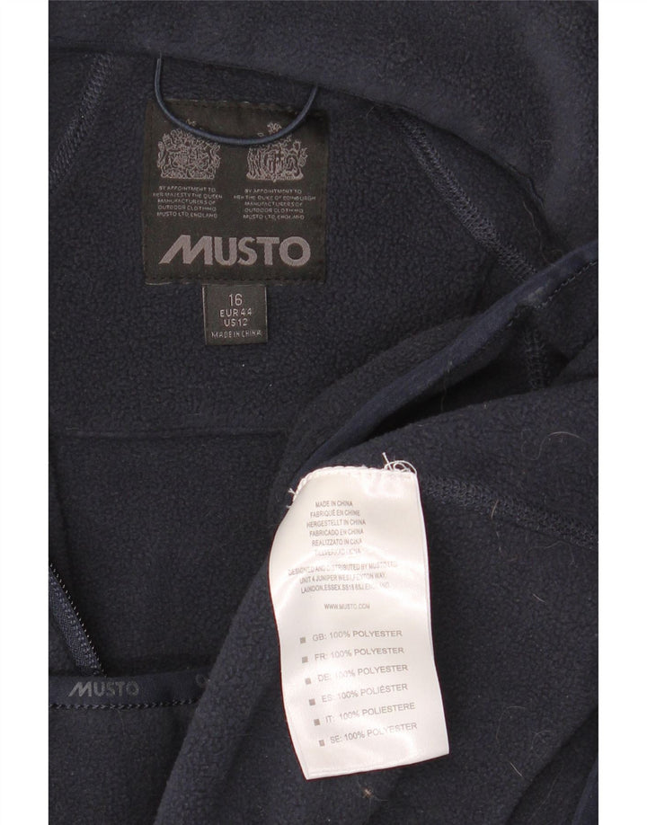 Женская флисовая куртка Musto UK 16, большой темно-синий полиэстер