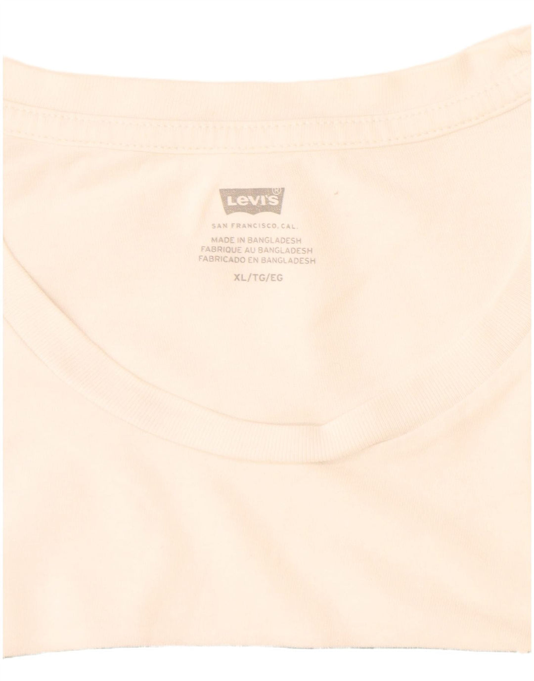 Levi's Mens Graphic T-Shirt Top XL White Cotton