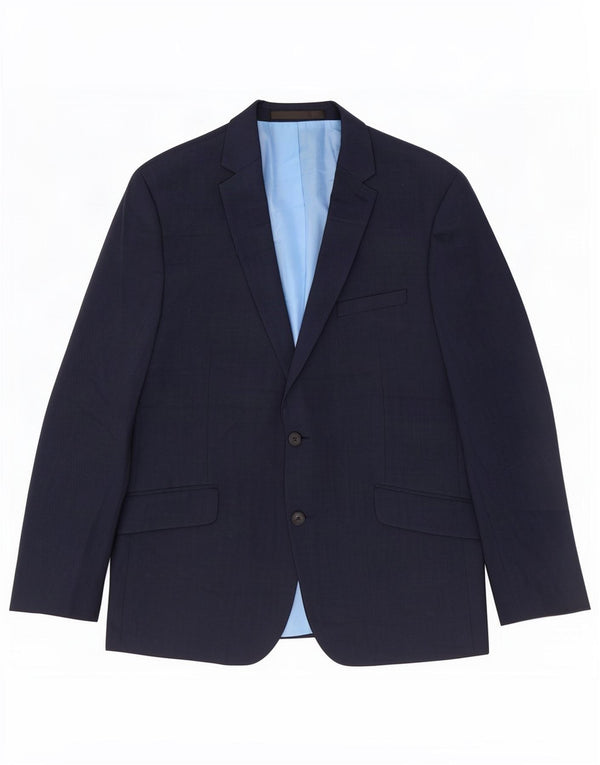 Marks & Spencer Veste blazer à 2 boutons pour homme UK 42 Grande laine bleu marine