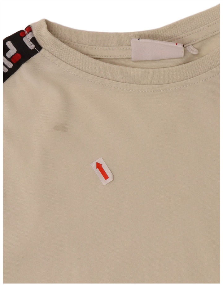 FILA Boys Graphic T-Shirt Top 13-14 Years Off White