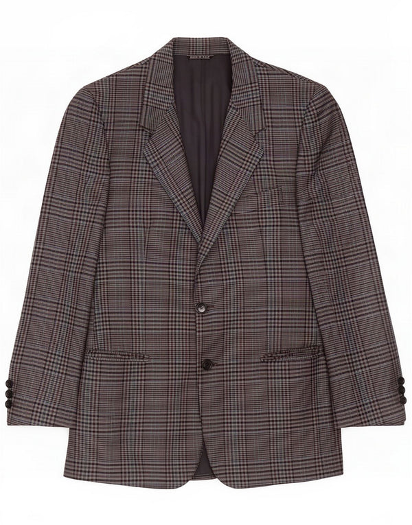 Jachetă pentru bărbați Adolfo Trabaldo, cu 2 nasturi, IT 48 Medium Grey Check Wool