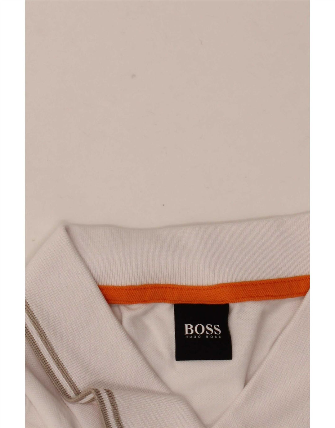 Polo da uomo Hugo Boss grande in cotone bianco