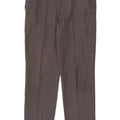 Pantaloni chino dritti da uomo Marks & Spencer W38 L33 poliestere grigio