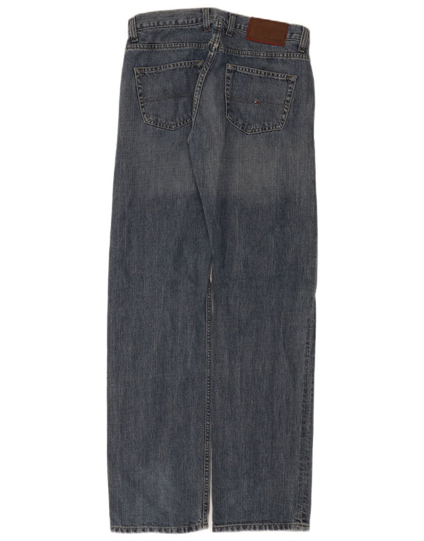 Tommy Hilfiger Mens Straight Jeans W32 L34 Blue Cotton