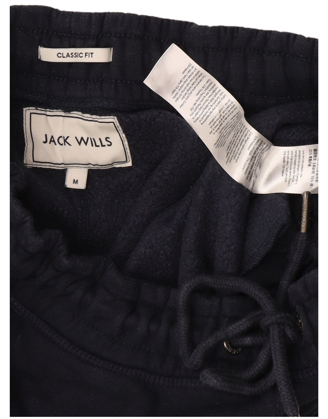 Jack Wills Mens Graphic Tracksuit Trousers Joggers Medium Navy Blue