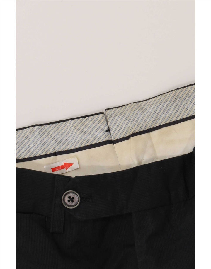Massimo Dutti Mens Regular Chino Trousers Medium W31 L29 Navy Blue Cotton
