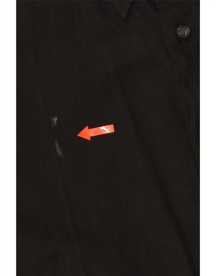 Camisa de manga corta para hombre Trussardi Talla 40 151/2 Mediana Negro