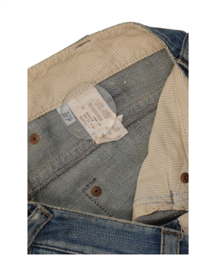 Armani Femme Jean Droit W27 L31 Bleu Coton