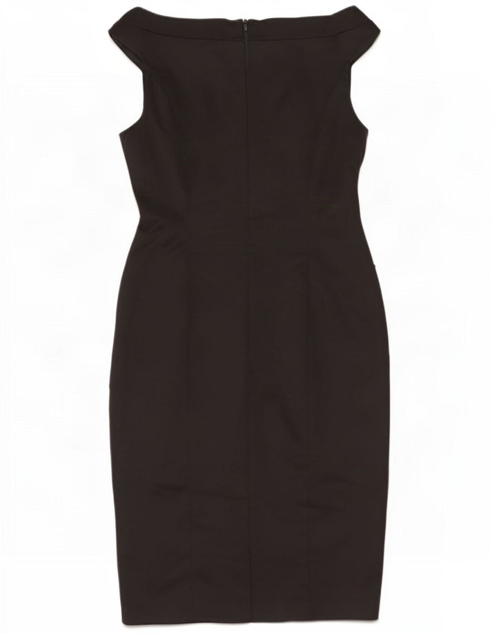 Coast Womens Off Shoulder Sheath Dress UK 12 Medium Black Acetate