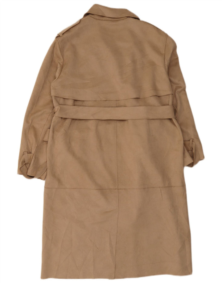 Zara Damen Trenchcoat UK 14 Medium Beige Polyester