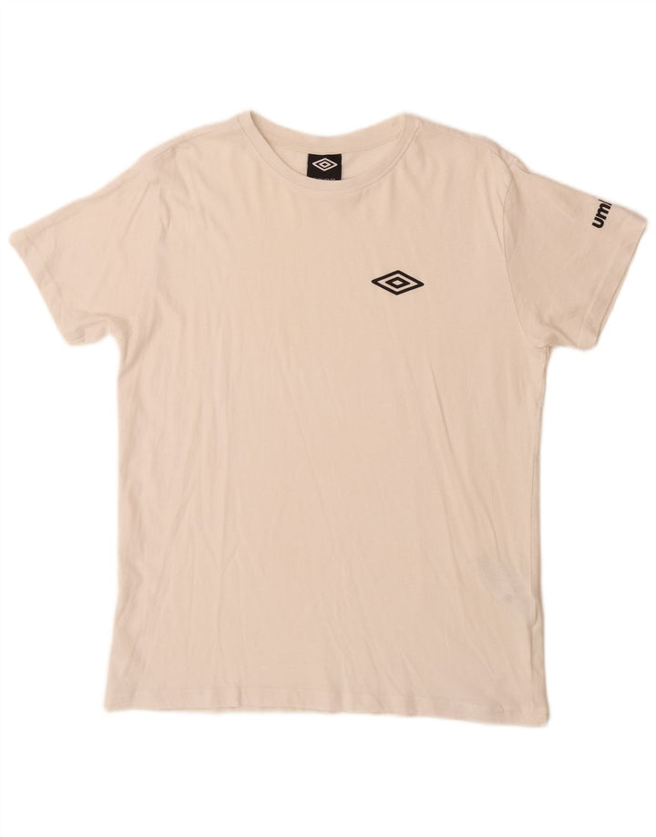 UMBRO Tricou Bărbați Top Mare Bumbac Alb
