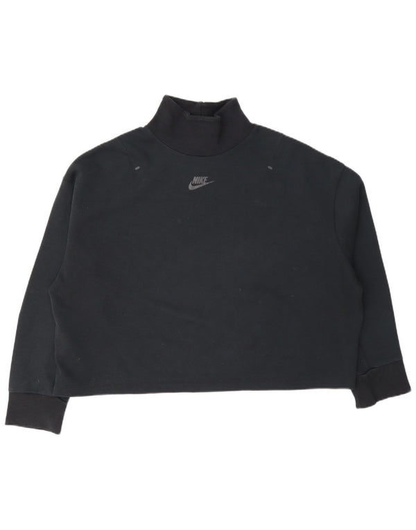 Felpa corta oversize da donna Nike UK 10 piccola blu navy