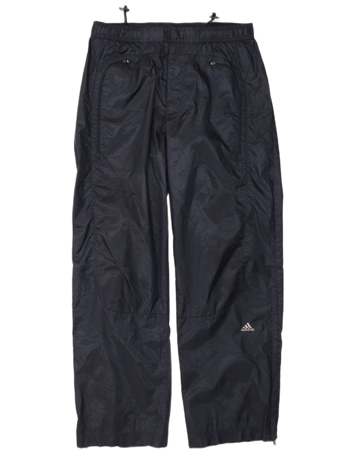 Adidas Mens Waterproof Trousers Medium  Navy Blue Polyester
