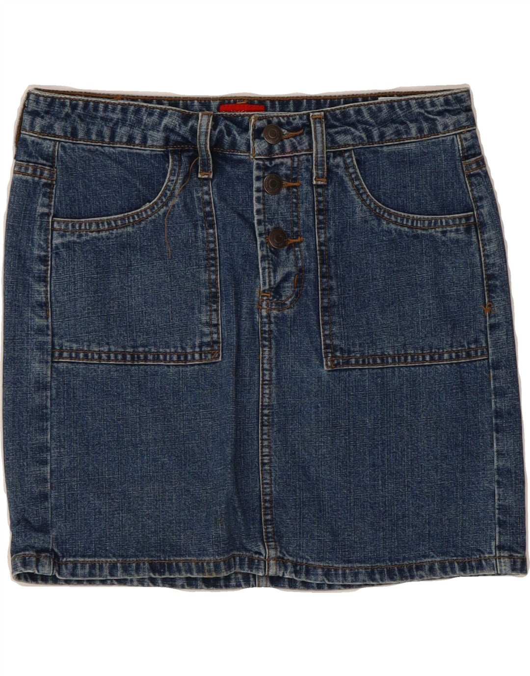 MOSSIMO Womens Denim Skirt US 3 Small W30  Blue Cotton Vintage Mossimo and Second-Hand Mossimo from Messina Hembry 