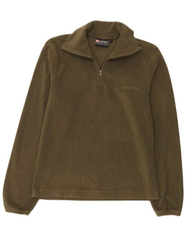 Lotto Dame Fleece Jumper med lynlås DK 10 Small Green Sports