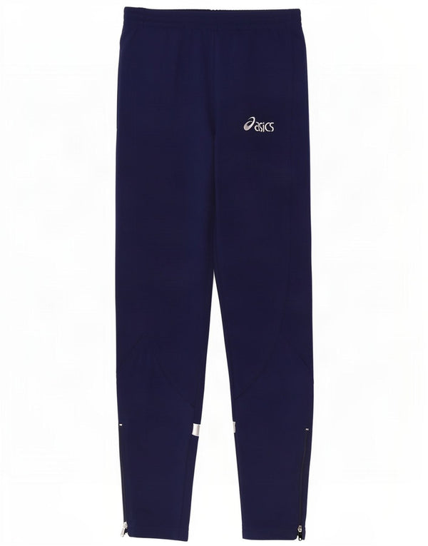 Asics Pantalon de Survêtement Garçon 12-13 ans Bleu Marine Moyen Colourblock