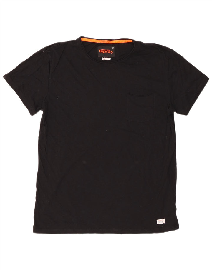 Superdry Mens T-Shirt Top 2XL Black Cotton