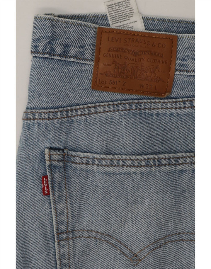 Levi's Mens 551 Straight Jeans W32 L27 Blue Cotton