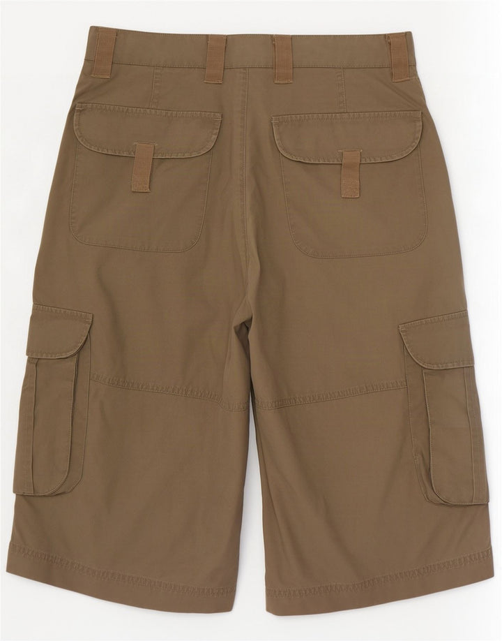 Pantaloni scurți cargo pentru bărbați Zara EU 38 Small W30 Kaki Bumbac
