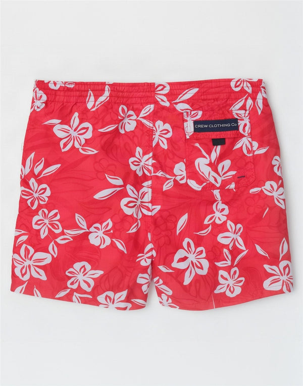 Crew Clothing Mens Swimming Shorts Large Red Floral