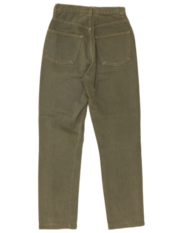 Banana Republic Womens Straight Jeans US 2 XS W24 L27 Khaki Cotton