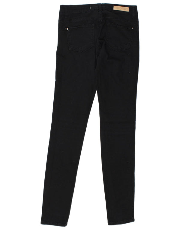 Zara Damen Skinny Jeans EU 34 2XS W24 L27 Schwarze Baumwolle