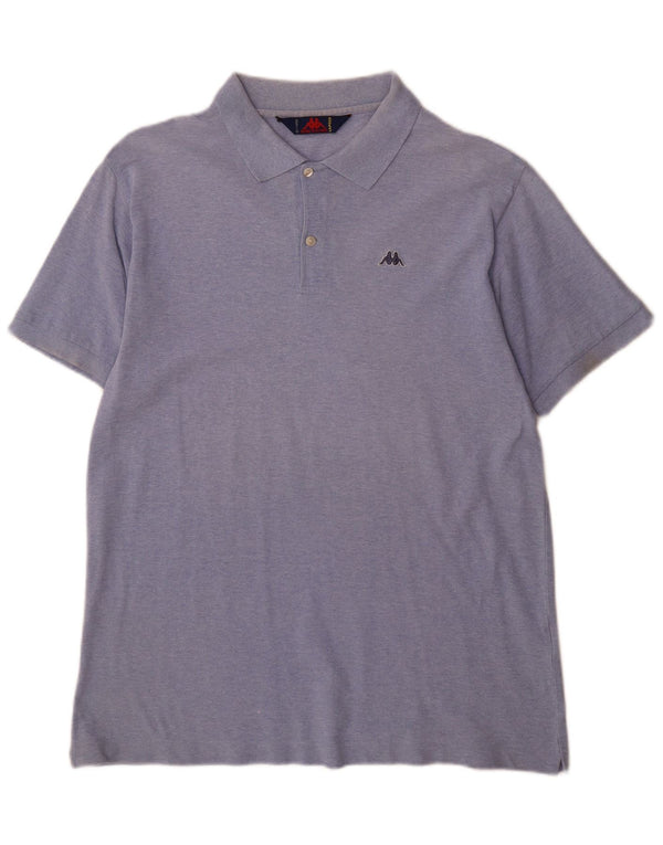 Kappa Mens Polo Shirt XL Blue Cotton