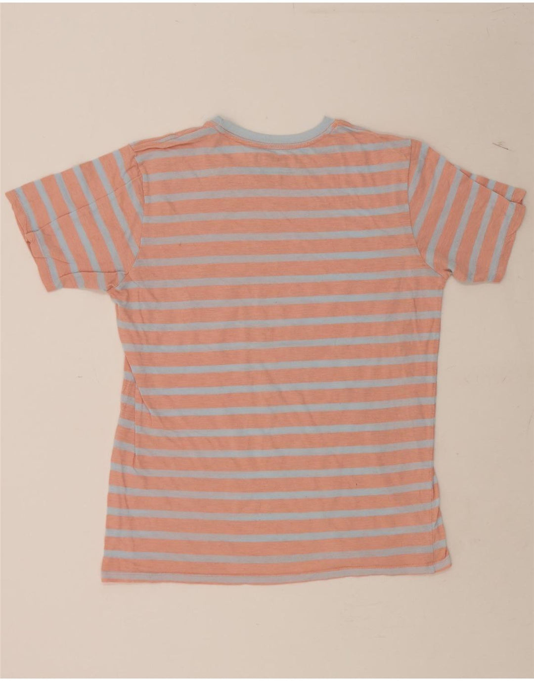 HURLEY Mens T-Shirt Small Orange Striped Cotton Vintage Hurley and Second-Hand Hurley from Messina Hembry 
