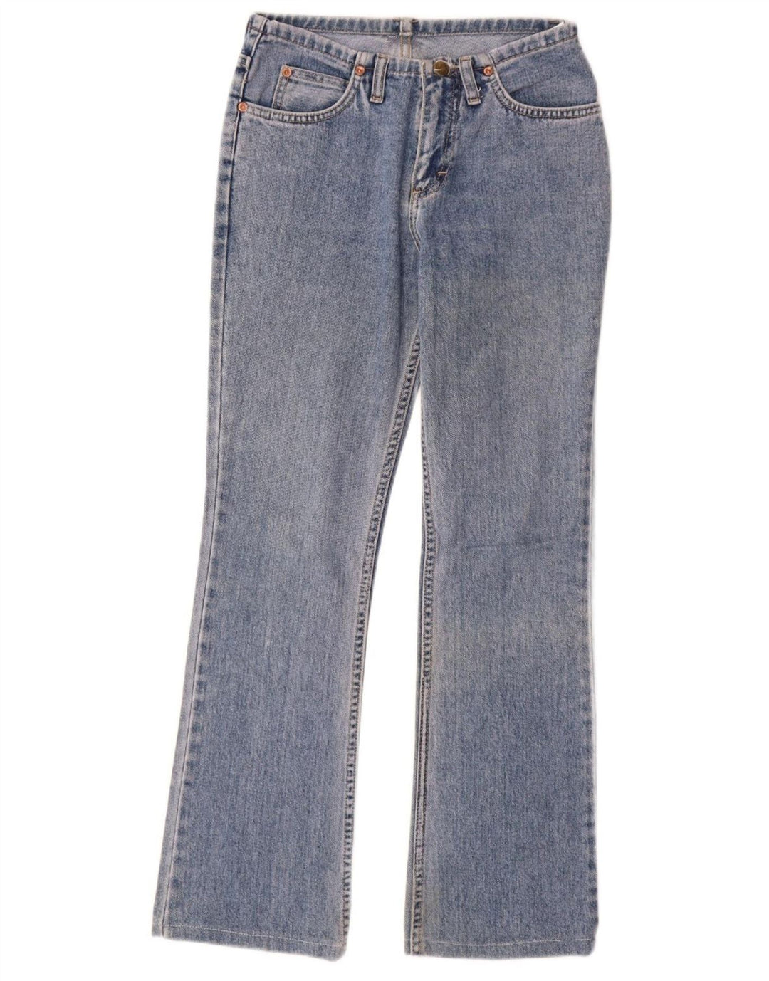 Lee Damen Bootcut-Jeans W27 L28 Blaue Baumwolle