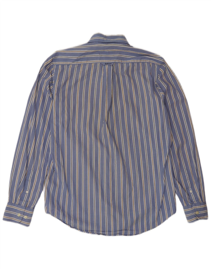 Gant Herren-Hemd mit normaler Passform, klein, blau gestreift, Baumwolle