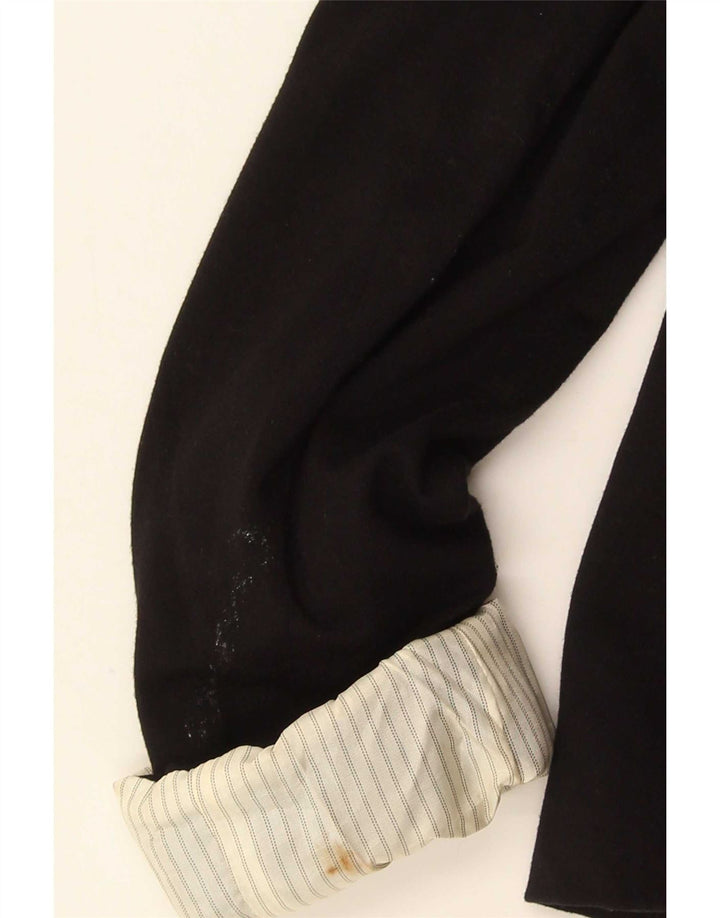 Jaqueta blazer feminina Zara com 1 botão Reino Unido 6 XS preto viscose