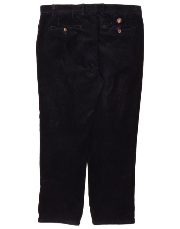 Pantaloni da uomo in velluto a coste blu Marks & Spencer W36 L29 Blu Navy