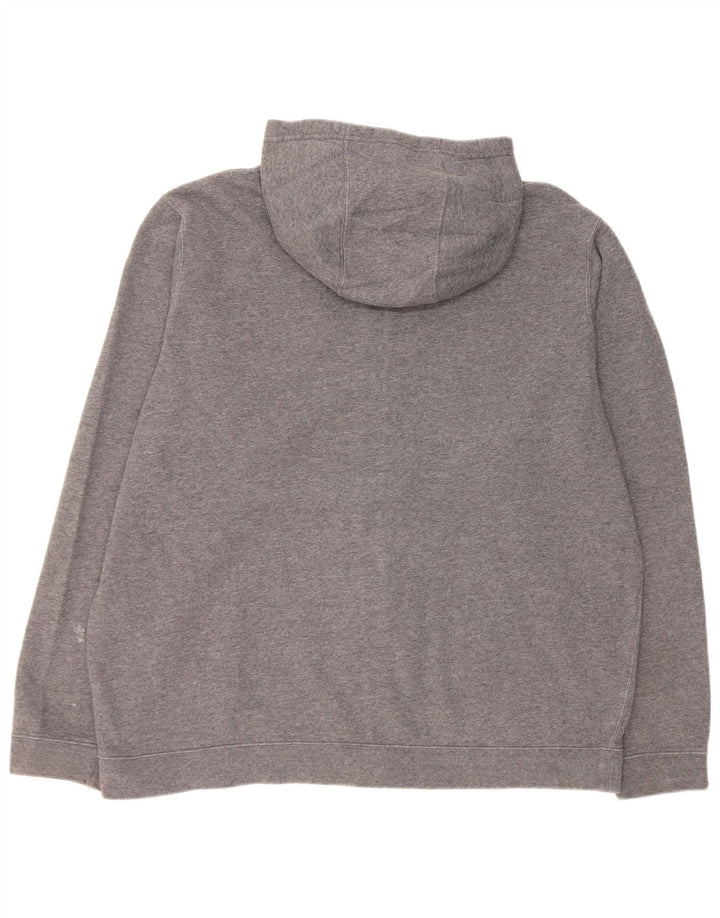 Nike Mens Zip Hoodie Sweater 2XL Grey Cotton