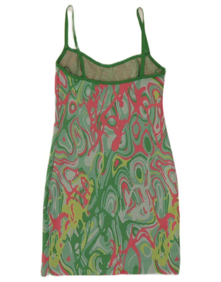 Zara Womens Abstract Pattern Sheath Dress UK 8 Small Multicoloured