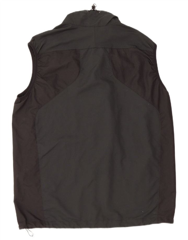 JACK WOLFSKIN Mens Gilet UK 48 2XL Black Colourblock Polyester