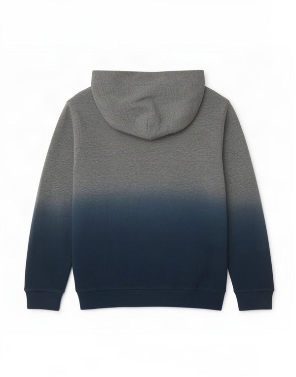 Abercrombie & Fitch Boys Graphic Hoodie Jumper 13-14 Years Grey Colourblock